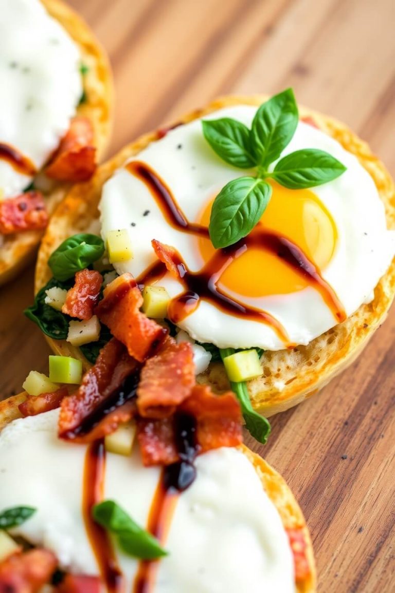 English Muffin Breakfast Pizza Recipe