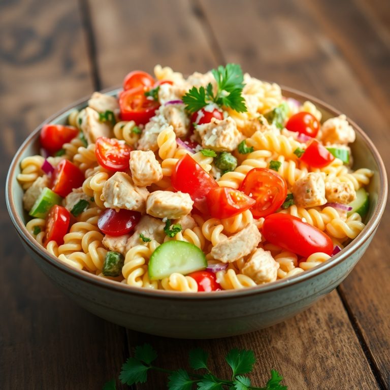Cold Chicken Pasta Salad