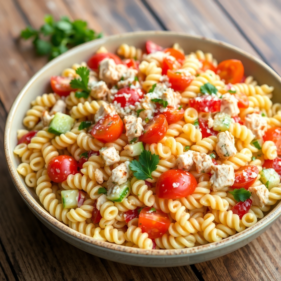 Cold Chicken Pasta Salad – TheYumNest