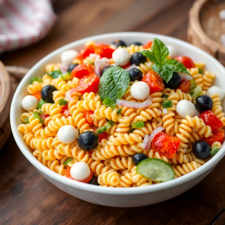 Tri Color Pasta Salad Recipe