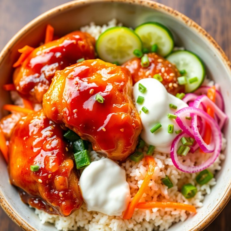 Hot Honey Chicken Bowl Recipe