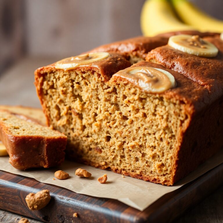 Peanut Butter Banana Bread Recipe