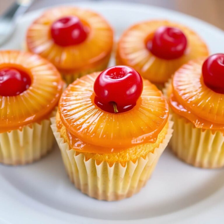 Pineapple Upside Down Cupcakes